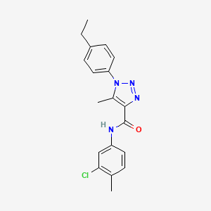 N-(3-chloro-4-methylphenyl)-1-(4-ethylphenyl)-5-methyl-1H-1,2,3-triazole-4-carboxamide