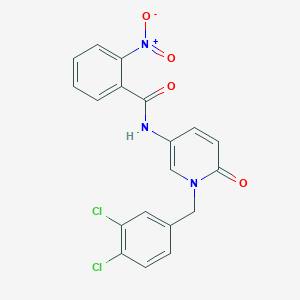 N-[1-(3,4-dichlorobenzyl)-6-oxo-1,6-dihydro-3-pyridinyl]-2-nitrobenzenecarboxamide
