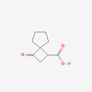 molecular formula C9H12O3 B2540378 3-Oxospiro[3.4]octane-1-carboxylic acid CAS No. 2445786-43-4