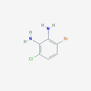 molecular formula C6H6BrClN2 B2540400 3-溴-6-氯苯-1,2-二胺 CAS No. 1823876-88-5