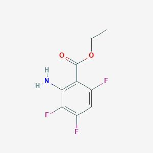 molecular formula C9H8F3NO2 B2540407 2-氨基-3,4,6-三氟苯甲酸乙酯 CAS No. 1343057-71-5