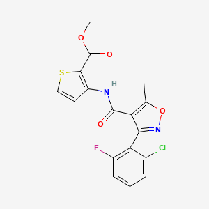 Methyl 3-({[3-(2-chloro-6-fluorophenyl)-5-methyl-4-isoxazolyl]carbonyl}amino)-2-thiophenecarboxylate