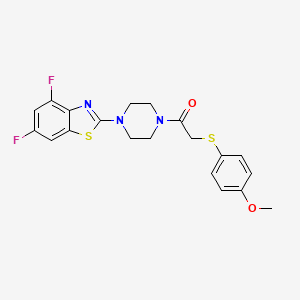 1-(4-(4,6-Difluorobenzo[d]thiazol-2-yl)piperazin-1-yl)-2-((4-methoxyphenyl)thio)ethanone