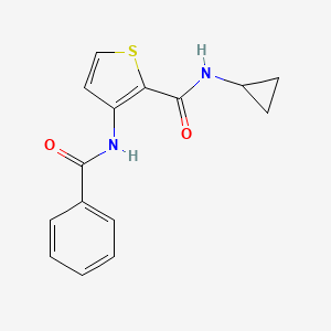 molecular formula C15H14N2O2S B2540429 3-(benzoylamino)-N-cyclopropyl-2-thiophenecarboxamide CAS No. 439120-50-0
