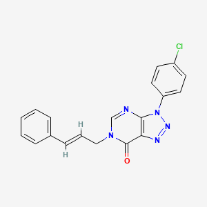 3-(4-chlorophenyl)-6-[(E)-3-phenylprop-2-enyl]triazolo[4,5-d]pyrimidin-7-one