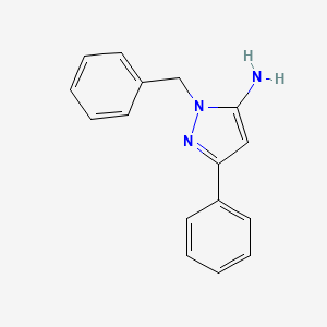 molecular formula C16H15N3 B2540459 1-Benzyl-3-phenyl-1H-pyrazol-5-amin CAS No. 3528-41-4