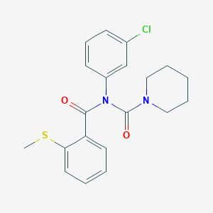 N-(3-chlorophenyl)-N-[2-(methylsulfanyl)benzoyl]piperidine-1-carboxamide