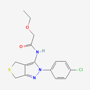 N-[2-(4-chlorophenyl)-4,6-dihydrothieno[3,4-c]pyrazol-3-yl]-2-ethoxyacetamide