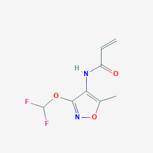 N-[3-(Difluoromethoxy)-5-methyl-1,2-oxazol-4-yl]prop-2-enamide