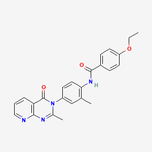 4-ethoxy-N-[2-methyl-4-(2-methyl-4-oxopyrido[2,3-d]pyrimidin-3-yl)phenyl]benzamide