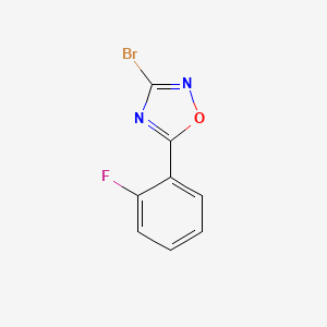 molecular formula C8H4BrFN2O B2540500 3-Bromo-5-(2-fluorophenyl)-1,2,4-oxadiazole CAS No. 1565741-85-6