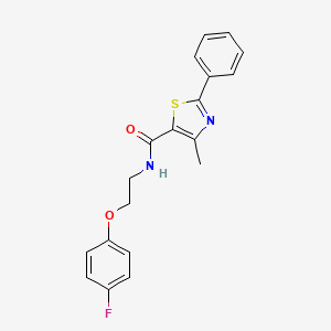 N-(2-(4-fluorophenoxy)ethyl)-4-methyl-2-phenylthiazole-5-carboxamide