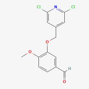 3-[(2,6-Dichloropyridin-4-YL)methoxy]-4-methoxybenzaldehyde