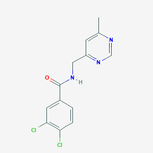 3,4-dichloro-N-((6-methylpyrimidin-4-yl)methyl)benzamide