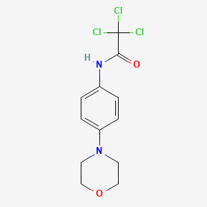 molecular formula C12H13Cl3N2O2 B2540536 2,2,2-trichloro-N-(4-morpholinophenyl)acétamide CAS No. 251096-81-8