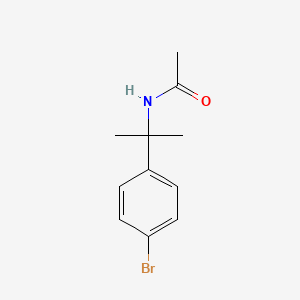 molecular formula C11H14BrNO B2540540 N-(2-(4-Bromophényl)propan-2-yl)acétamide CAS No. 17818-09-6