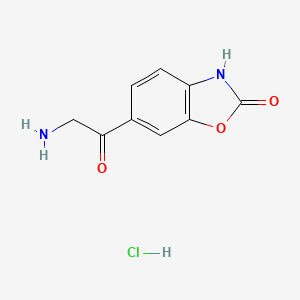 6-(2-Aminoacetyl)-2,3-dihydro-1,3-benzoxazol-2-one hydrochloride