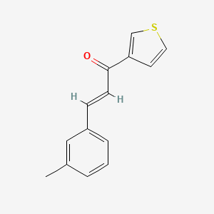 (E)-1-(thiophen-3-yl)-3-(m-tolyl)prop-2-en-1-one