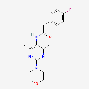 N-(4,6-dimethyl-2-morpholinopyrimidin-5-yl)-2-(4-fluorophenyl)acetamide