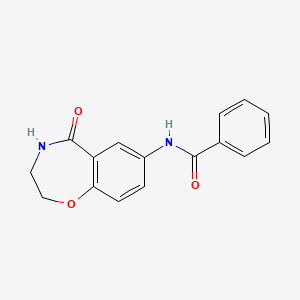 N-(5-oxo-2,3,4,5-tetrahydrobenzo[f][1,4]oxazepin-7-yl)benzamide