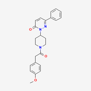 2-[1-[2-(4-Methoxyphenyl)acetyl]piperidin-4-yl]-6-phenylpyridazin-3-one