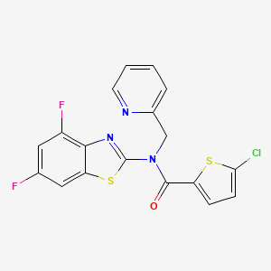 5-chloro-N-(4,6-difluorobenzo[d]thiazol-2-yl)-N-(pyridin-2-ylmethyl)thiophene-2-carboxamide