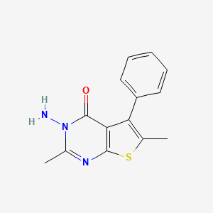 3-amino-2,6-dimethyl-5-phenylthieno[2,3-d]pyrimidin-4(3H)-one