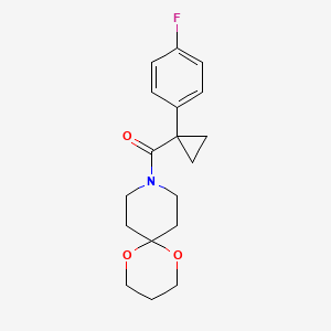 (1-(4-Fluorophenyl)cyclopropyl)(1,5-dioxa-9-azaspiro[5.5]undecan-9-yl)methanone