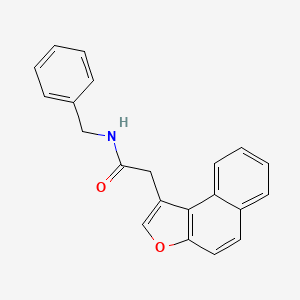 molecular formula C21H17NO2 B2540635 N-苄基-2-萘并[2,1-b]呋喃-1-基乙酰胺 CAS No. 616214-89-2
