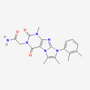 2-[6-(2,3-Dimethylphenyl)-4,7,8-trimethyl-1,3-dioxopurino[7,8-a]imidazol-2-yl]acetamide