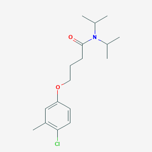 molecular formula C17H26ClNO2 B254065 4-(4-chloro-3-methylphenoxy)-N,N-diisopropylbutanamide 