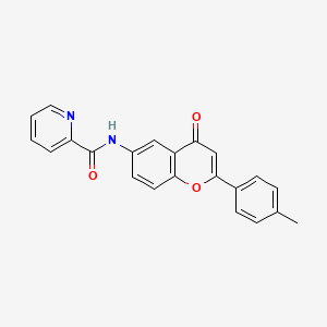 N-[2-(4-methylphenyl)-4-oxo-4H-chromen-6-yl]pyridine-2-carboxamide