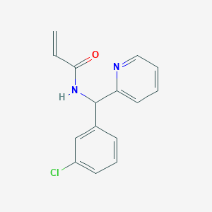 N-[(3-Chlorophenyl)-pyridin-2-ylmethyl]prop-2-enamide