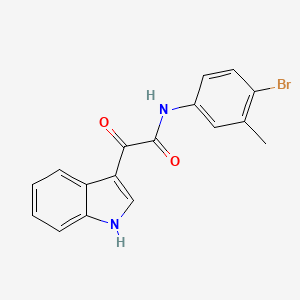 N-(4-bromo-3-methylphenyl)-2-(1H-indol-3-yl)-2-oxoacetamide