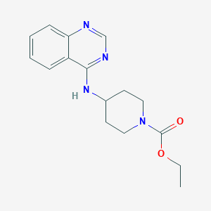 molecular formula C16H20N4O2 B254068 Ethyl 4-(quinazolin-4-ylamino)piperidine-1-carboxylate 