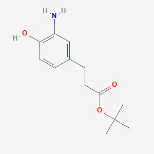 molecular formula C13H19NO3 B2540689 Tert-butyl 3-(3-amino-4-hydroxyphenyl)propanoate CAS No. 1967802-57-8