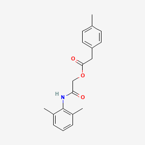 molecular formula C19H21NO3 B2540692 2-[(2,6-二甲苯基)氨基]-2-氧代乙基(4-甲苯基)乙酸酯 CAS No. 1638737-55-9