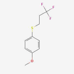 molecular formula C10H11F3OS B2540719 4-甲氧基苯基 3,3,3-三氟丙基硫化物 CAS No. 1779129-46-2