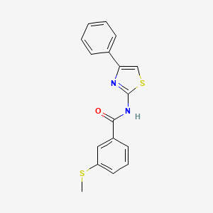 molecular formula C17H14N2OS2 B2540720 3-(甲硫基)-N-(4-苯并噻唑-2-基)苯甲酰胺 CAS No. 896356-12-0