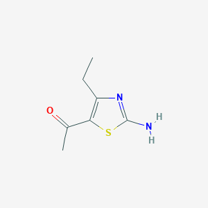 molecular formula C7H10N2OS B2540727 1-(2-Amino-4-ethylthiazol-5-yl)ethanone CAS No. 100289-16-5