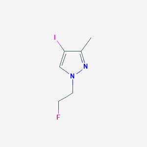 molecular formula C6H8FIN2 B2540728 1-(2-氟乙基)-4-碘-3-甲基-1H-吡唑 CAS No. 1443278-85-0