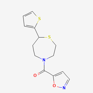 Isoxazol-5-yl(7-(thiophen-2-yl)-1,4-thiazepan-4-yl)methanone