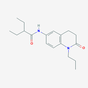 2-ethyl-N-(2-oxo-1-propyl-1,2,3,4-tetrahydroquinolin-6-yl)butanamide