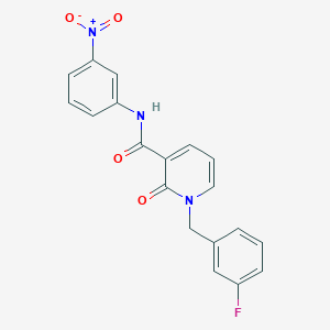 1-(3-fluorobenzyl)-N-(3-nitrophenyl)-2-oxo-1,2-dihydropyridine-3-carboxamide