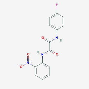 molecular formula C14H10FN3O4 B2540760 N1-(4-氟苯基)-N2-(2-硝基苯基)草酰胺 CAS No. 899744-28-6
