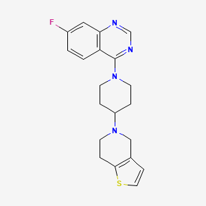 5-[1-(7-Fluoroquinazolin-4-yl)piperidin-4-yl]-6,7-dihydro-4H-thieno[3,2-c]pyridine