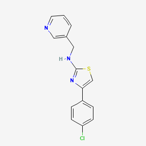 4-(4-chlorophenyl)-N-(3-pyridinylmethyl)-1,3-thiazol-2-amine
