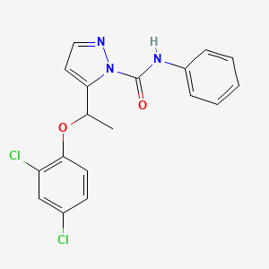 5-[1-(2,4-dichlorophenoxy)ethyl]-N-phenyl-1H-pyrazole-1-carboxamide