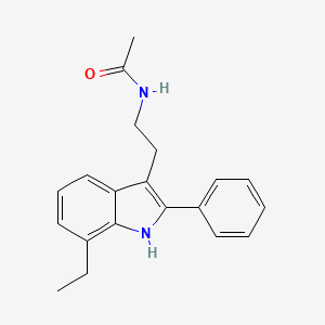 N-[2-(7-ethyl-2-phenyl-1H-indol-3-yl)ethyl]acetamide