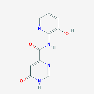 molecular formula C10H8N4O3 B2540795 6-hydroxy-N-(3-hydroxypyridin-2-yl)pyrimidine-4-carboxamide CAS No. 2034254-97-0